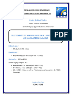 Traitement Et Analyse Des Eaux Destinees a La Consommation Humaine - El Hadiri Safae