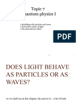 Topic 7 Quantum Physics Part 1