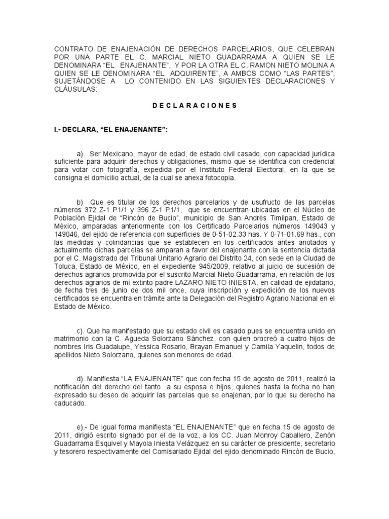 Contrato de Enajenacion de Ramon Nieto Molina 1 Common