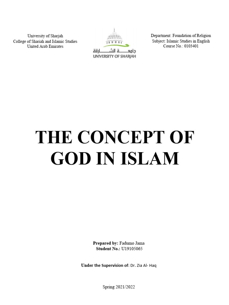 Understanding God's Oneness in Islam | PDF | Tawhid | God In Islam