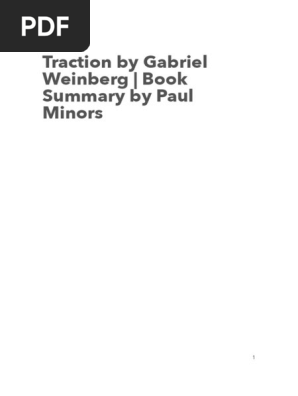 Traction How Any Startup Can Achieve Explosive Customer Growth Book Summary