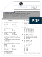 Fullsyllabus Aarambhapplied Questions PDF