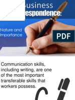 Business Correspondence-Nature and Importance