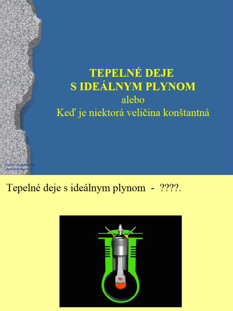 04-Tepelne Deje S Idealnym Plynom | PDF