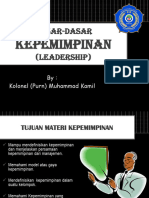 Materi Dasar Kepemimpinan