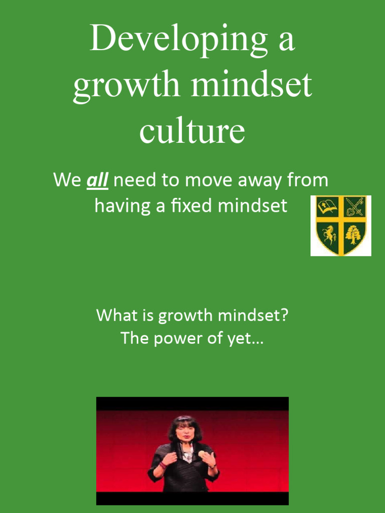 Growth Mindset Training for Employees | PDF | Mindset | Cognitive ...