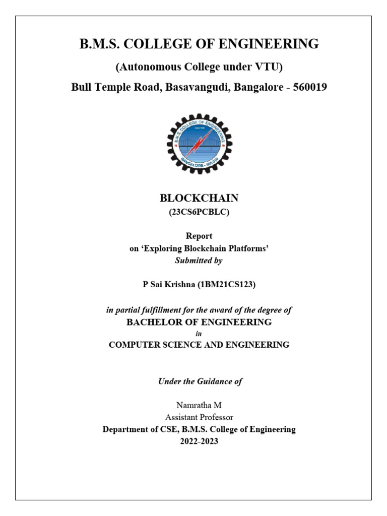 Exploring Blockchain Platforms Overview | PDF | Computer Science ...