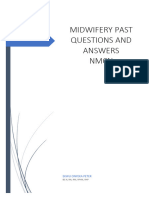 Midwifery Past Questions and Answers
