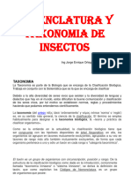 Nomenclatura y Taxonomia de Insectos