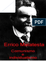 MALATESTA Errico - Comunismo e Individualismo