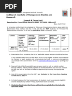 MBA Exam Form Notice Trimester-VI