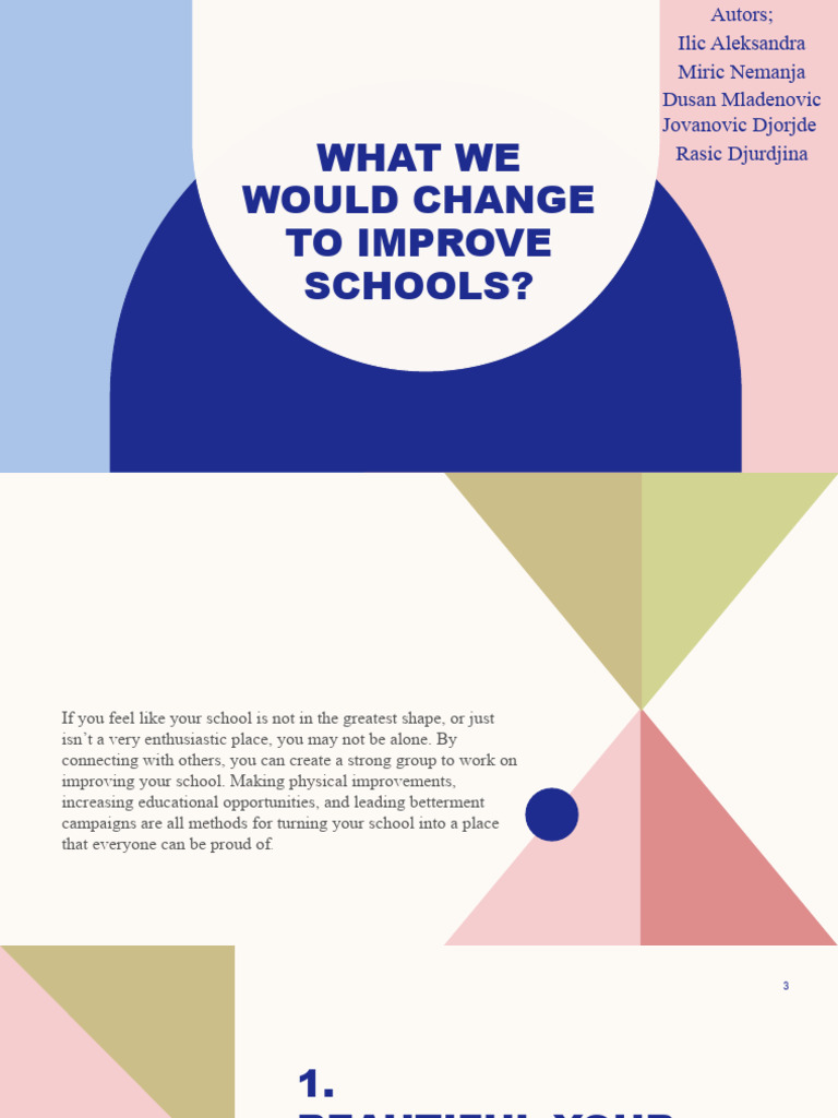 School Improvement Strategies | PDF