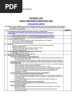 Student Visa Checklist