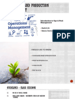 Introduction To Ops & Prod Management: Rashid Ali Bahria University, Feb 2024
