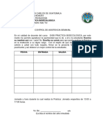 Asistencia Semanal FAHUSAC