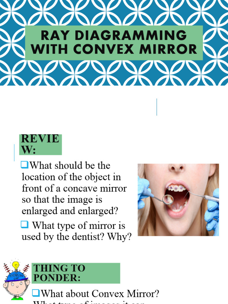 Convex Mirror Ray Diagram Guide | PDF | Electromagnetic Radiation | Optics