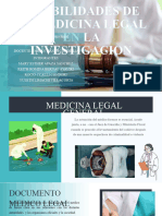 POSIBILIDADES DE LA MEDICINA LEGAL EN LA INVESTIGACION