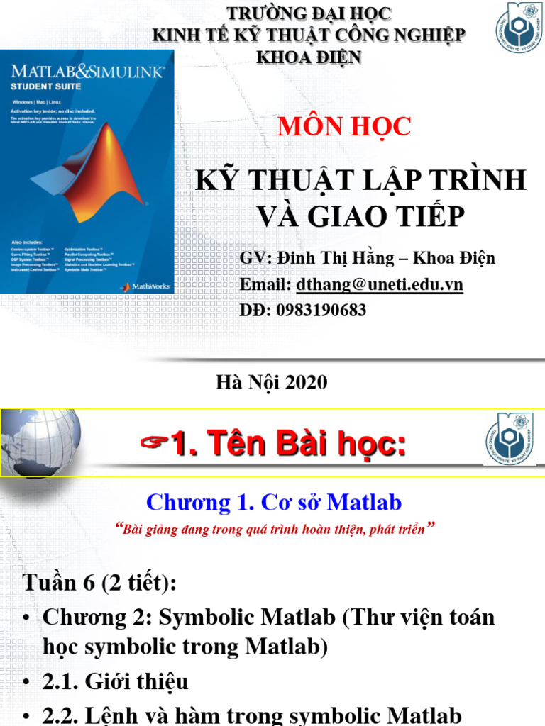 File 1.Bài giảng KTLT và GT 2tiet - Tuần 6 | PDF