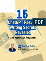 15 ChatGPT Resume Writing Secrets Revealed - PDF Guide - Andrew Bolis