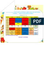 HORARIO 2°A Blandra