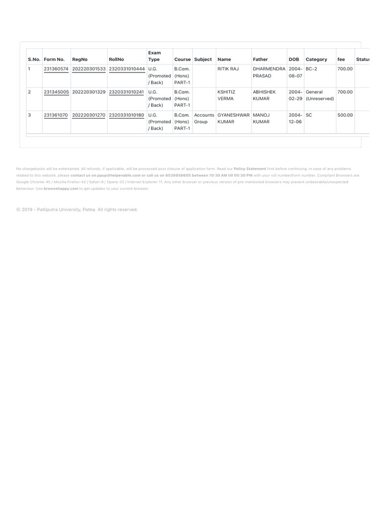 Patliputra University Patna 3 Pdf