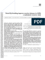 An evaluation of the acute impact of pursed lips breathing on COPD