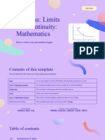 Calculus - Limits and Continuity - Mathematics - 11th Grade by Slidesgo
