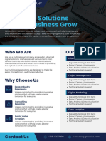 Blue and White Corporate Business Flyer