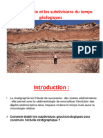 La stratigraphie et les subdivisions du temps géologiques (2)