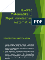 Hakekat Matematika Dan Objek Penelaahan Matematika