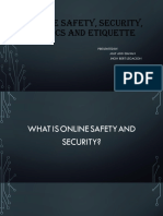 Online Safety Security Ethics and Etiquette