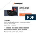 Rugged Storage Box Parametric Screwless