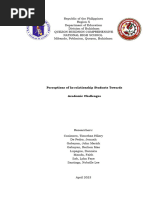 Perceptions of in Relationship Students Towards Academic Challenges