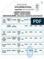 DESIGNATION DES ARBITRES - 12'éme Journée - D1