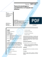 NBR 05426 - 1985 -  Planos de amostragem e procedimentos na inspeção por amostragem