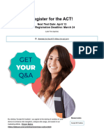 The ACT - Register For The Test