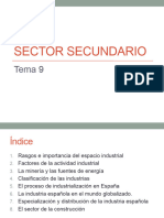 Tema 9. El Sector Secundario