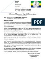 RAPPORT DISCIPLINAIRE-Exemple