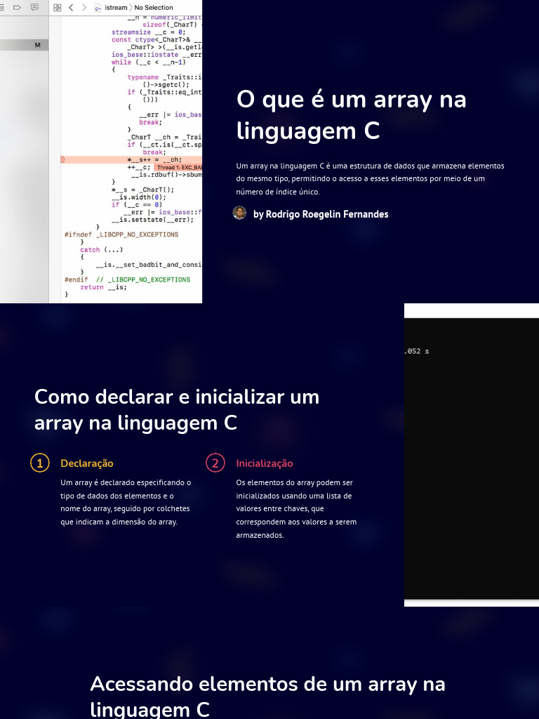 Arrays e Matrizes em C: Guia Prático | PDF | C (linguagem de ...