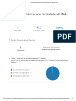 Prueba Sistema Internacional de Unidades de Medidas 2022