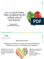 10 passos para uma alimentação saudável