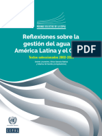 Reflexiones sobre la gestion del agua