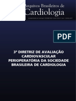 3ª Diretriz de Avaliação Cardiovascular Perioperatória Da Sociedade Brasileira de Cardiologia