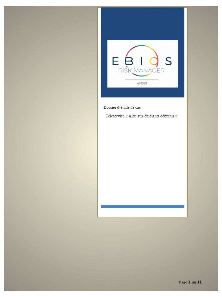 Analyse des Risques EBIOS RM pour Aides | PDF | Sécurité des systèmes d ...