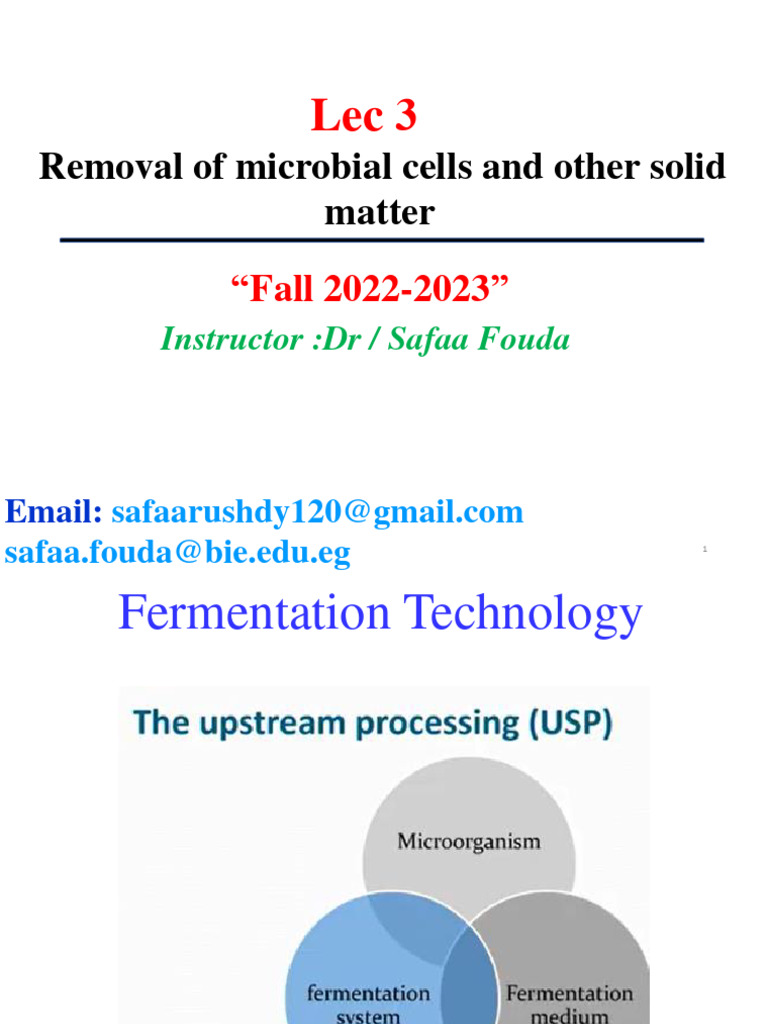 Fermentation Technology Overview | PDF