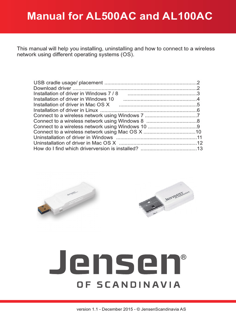 AL500AC & AL100AC Driver Installation Guide | PDF | Installation ...