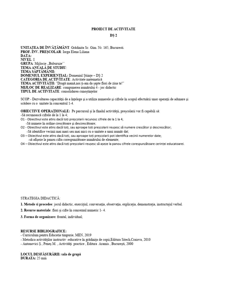 Proiect Matematica | PDF