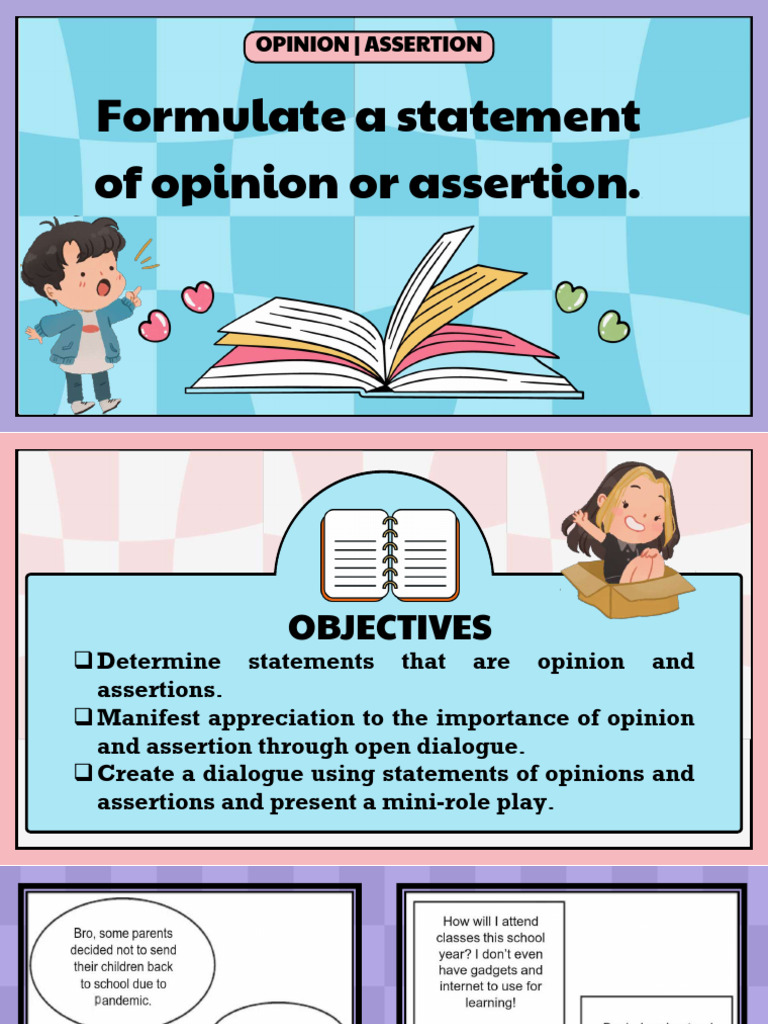 Understanding Opinions and Assertions | PDF | Idea | Anger