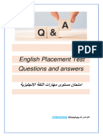 English Placement Test