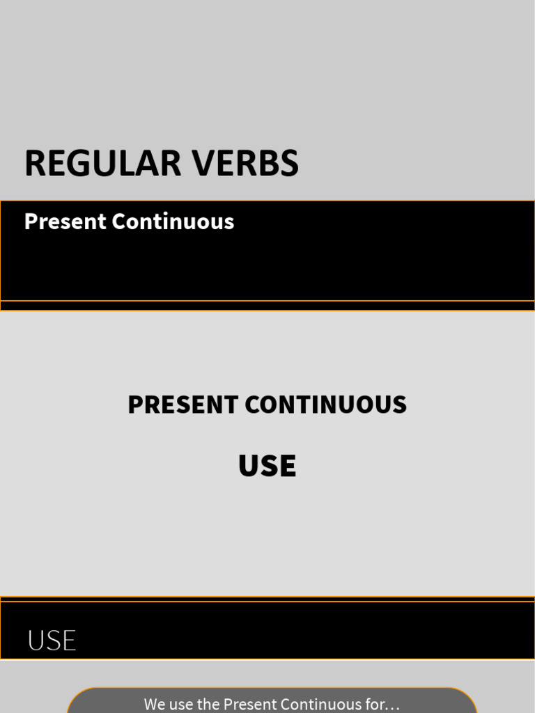 Present Continuous Verb Usage Guide | PDF | Verb | Subject (Grammar)